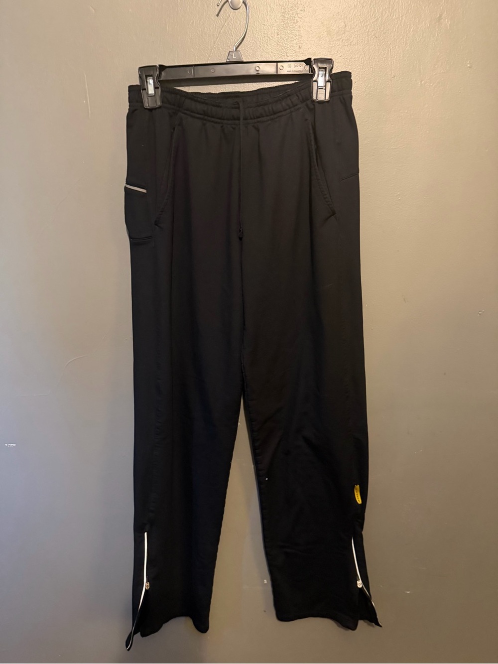 Nike Men's Black Track Joggers with Zipper Ankles